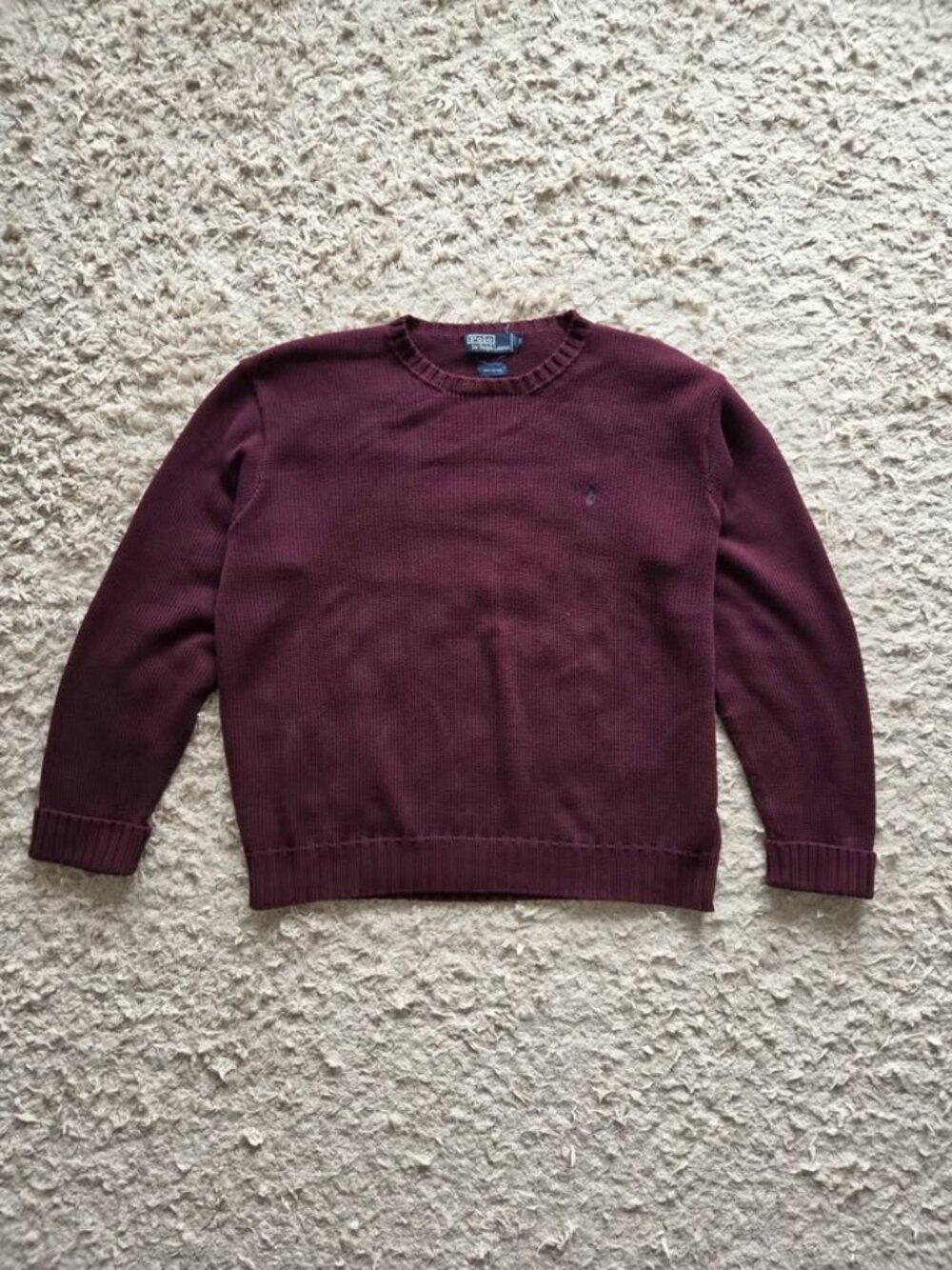 Vintage Polo Ralph Lauren Crewneck Sweatshirt Men’s XL Burgundy Cotton Pullover